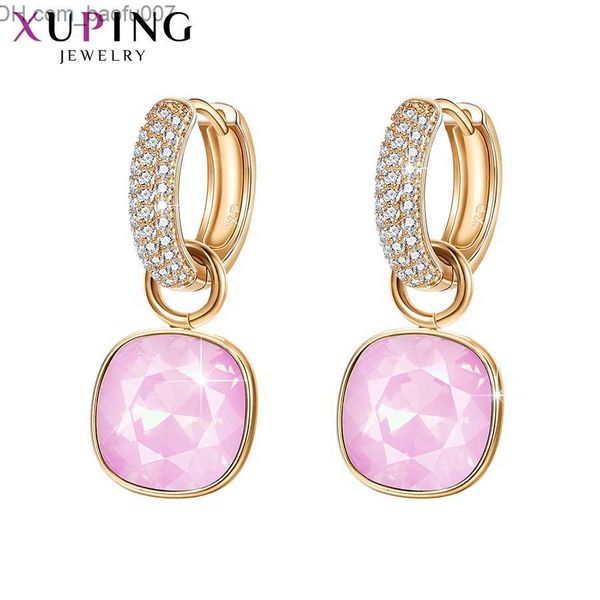 Charm Xuping Jewelry Luxury Exit Orecchini in cristallo placcato oro per regalo da donna A00606258 Z230706