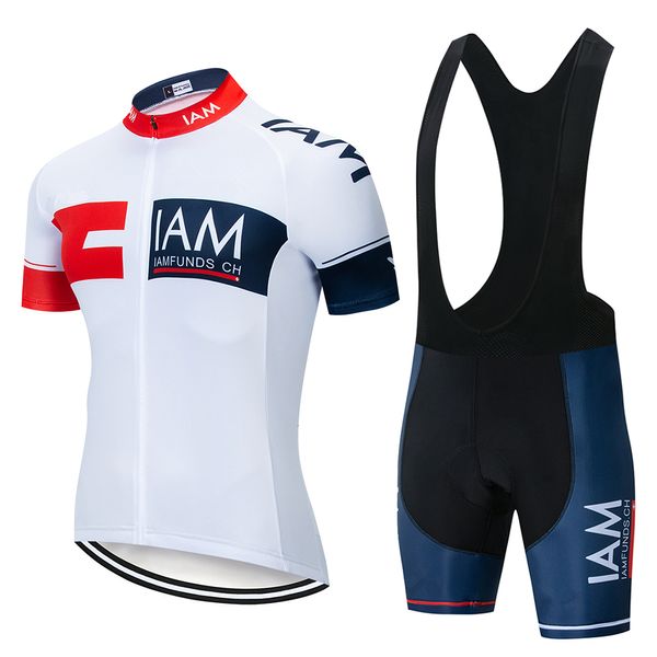 Set di maglie da ciclismo IAM Team Uomo Abbigliamento da ciclismo Kit di abbigliamento da bici Pantaloncini estivi a maniche corte Quick-dry traspirante Racing Maillot Ciclismo Set 230704