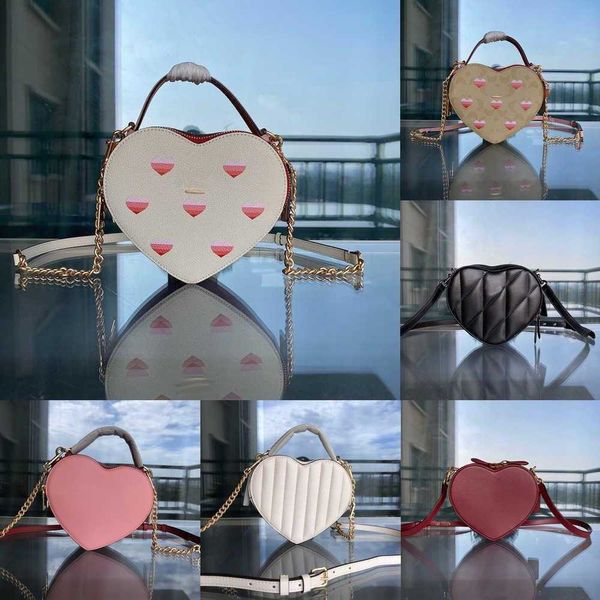 Totes COABAG Heart Pouch 5 Styles Womens Designer Bag Chain Bags Holder Card Crossbody Tote Bag Luxurys Handbag Purse with Box 221110