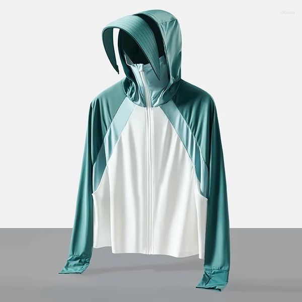 Jaquetas femininas protetor solar feminino verão 2023 antiultravioleta gelo seda legal respirável casaco ultrafino guarda-sol ao ar livre protetor solar
