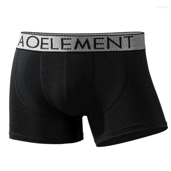 Mutande Marca Intimo uomo Boxer modali Pantaloncini Homme Mutandine in rete traspirante Per uomo Borsa a vita media Tronchi maschili Taglie forti