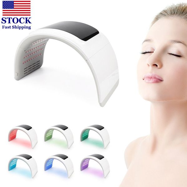 7 Farben PDT LED Licht Gesicht Photonentherapie Maschine Akne Marken Entfernung Led Gesichtsmaske Aufhellung Hautverjüngung Photorejuvenation Phototherapie Beauty Tools