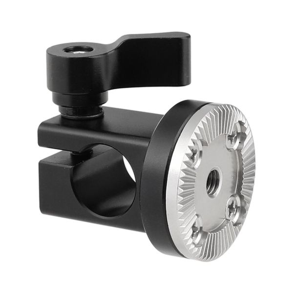 Connectores Hdrig 15mm Rail Rail Haste Glamp com M6 Arri Style Rosette Mount for DSLR Câmera de câmera Acessórios fotográficos manuais