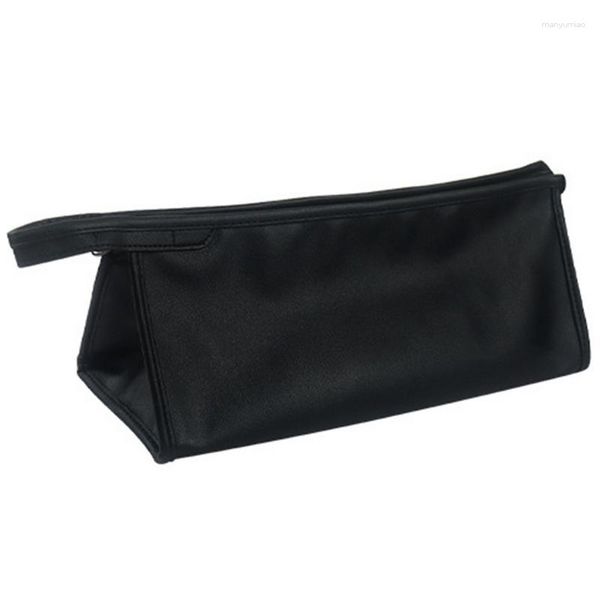 Sacos de armazenamento Secador de cabelo Bolsa organizadora protetora Secador de cabelo de dupla camada Preto Bolsa de viagem à prova de poeira à prova d'água