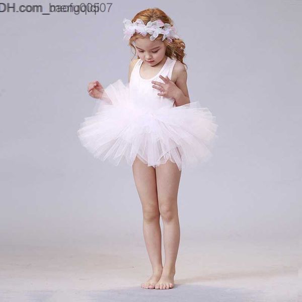 Mädchenkleider Mädchenkleider Baby Mädchen Prinzessin Tutu Kleid Ärmelloses Kleinkind Kleinkind Puffy Ballettkleid Schwarz Rosa Weiß Party Tanz Babykleidung 1-8 Jahre Z230706