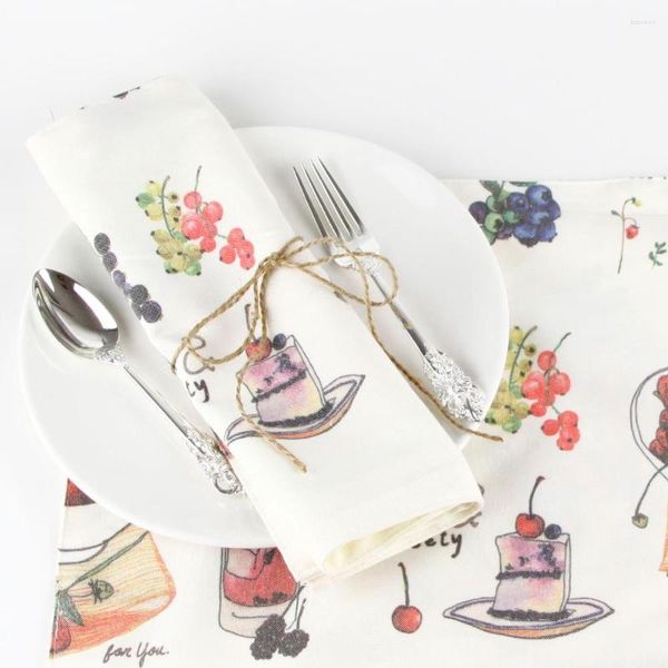 Tablo Peçete Meyvesi Baskı Kilin Placemat Isı Yalıtım Mat Yemek Çocuklar Ülke Placemats