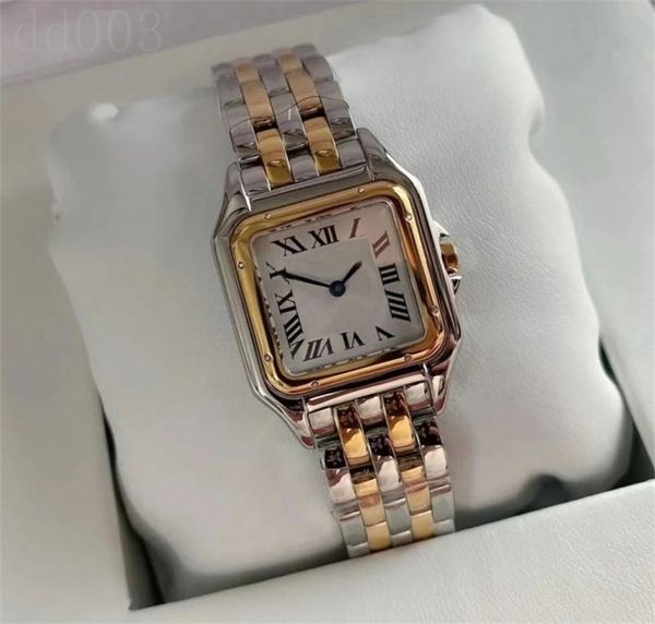 Herrenuhren, automatische Luxusuhr für Damen, mechanisch, quadratische Lünette, lässiger Business-Stil, modische Montre-Uhr mit Strasssteinen, AAA-Designeruhr, vergoldet SB002 C23