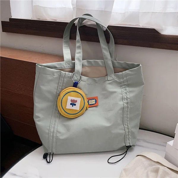 Sacos de noite 2023 design de nicho feminino bolsa de lona casual grande capacidade viagem reutilizável pano ombro verão eco bolsa feminina e bolsa