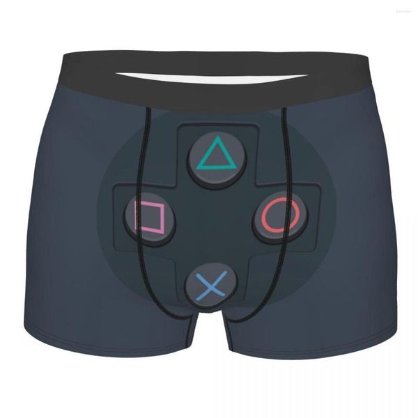 Caleçon Contrôleur Boutons Hommes Sous-Vêtements Jeu Vidéo Gaming Gamer Boxer Culotte Nouveauté Respirant Pour Homme