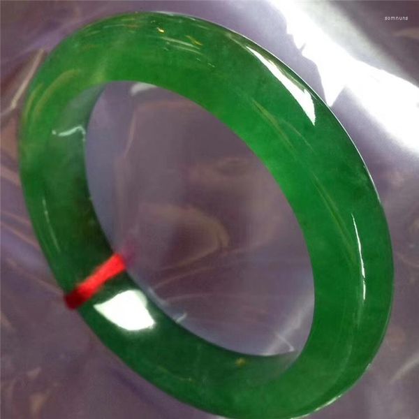 Armreif 2023 Schmuck Natürliche Myanmar Jade A Grade Grün 54mm-62mm Armband Elegantes Prinzessinnengeschenk