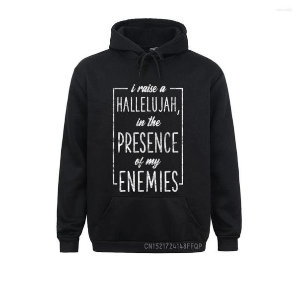 Felpe con cappuccio da uomo I Raise A Hallelujah Christian Faith Jesus Believer Pullover Felpe manica lunga 2023 Abbigliamento donna cool