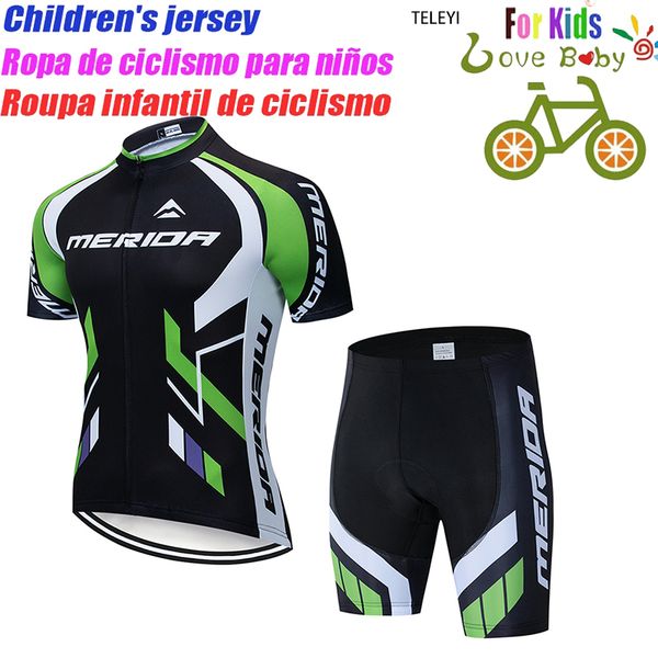 Radfahren Jersey Sets Kinder Set Jungen Kurzarm Sommer Kleidung MTB Ropa Ciclismo Kind Fahrrad Tragen Sport Anzug 230706