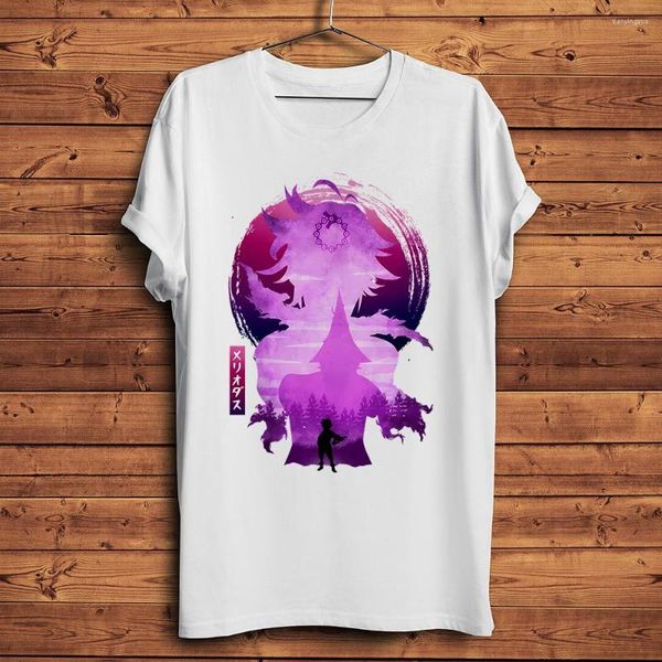 Herren T -Shirts Die sieben tödlichen Sünden Meliodas Diane Ban Gowther Lustige Anime -Shirt Männer Homme Shirt T -Shirt Unisex atmungsaktives Streetwear Tee