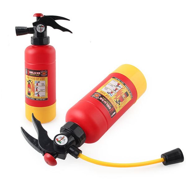 Pistola Giocattoli Grande estintore acqua giocattolo Blasters Fireman Cosplay per bambini Giocattoli da esterno Estintore Pistole ad acqua Bambini Fireman Cosplay Toy 230705