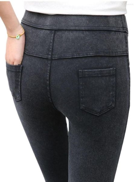 Jeans da donna Pantaloni skinny in denim Slim Classic Vintage Jean Pantaloni a matita Tummy Control Push Up Bottom Ass