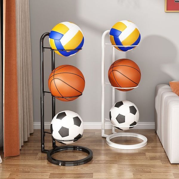 Bolas de futebol, basquete, vôlei, exibição, rack, suporte, economizador de espaço, acessórios de basquete, rack, suporte de futebol, garagem 230705