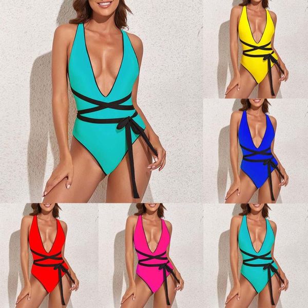 Costumi da bagno da donna 2023 Costume da bagno Double Wear Sexy Chest Pad No Steel Support Bikini da donna con pantaloncini