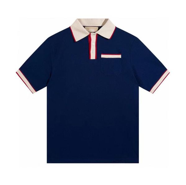 Polos masculinos de qualidade autêntica de verão tops masculinos de manga curta masculinos e femininos modelos de casal tee feminino gola redonda