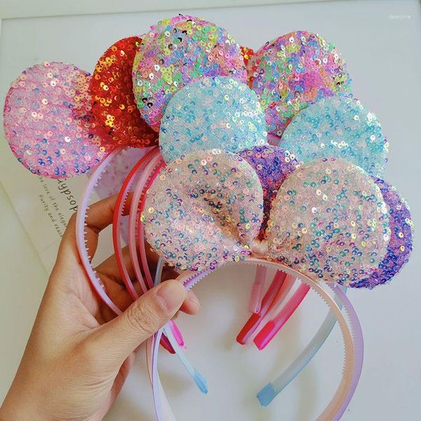 Accessori per capelli 2023 Fiocco di paillettes con fasce per capelli Fascia per capelli Scrunchie Bambini Ragazze Bambini Cerchietti per la testa Fasce per capelli Ornamenti per capelli Copricapo