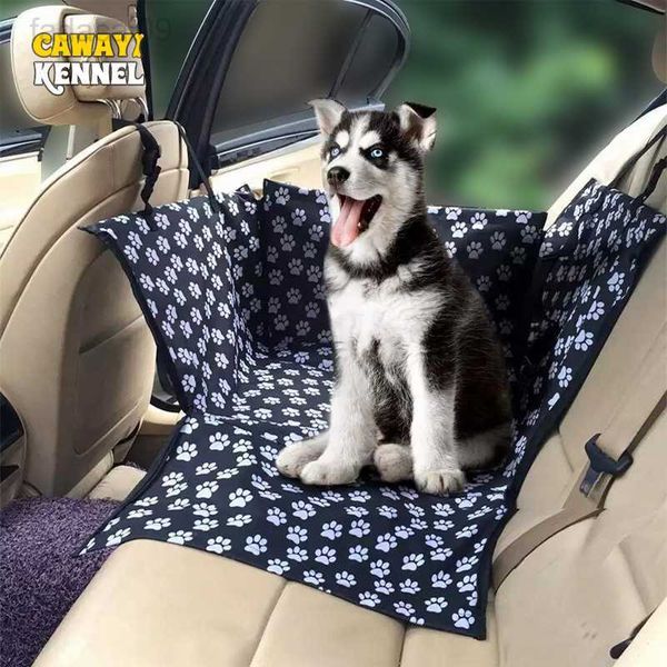 CAWAYI KENNEL Porta-animais de estimação à prova d'água para cães Capa de assento de carro para rede Almofada de transporte para cães Transportin Perro Autostoel Hond HKD230706