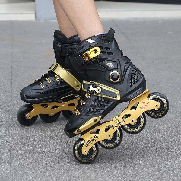 Inline-Rollschuhe für Erwachsene, flach, Figur 12, Wahl, Skating-Schuhe, Sneaker, Outdoor, Anfänger, Fortgeschrittene, Aluminium-Trucks, PU-Räder, cool 230706