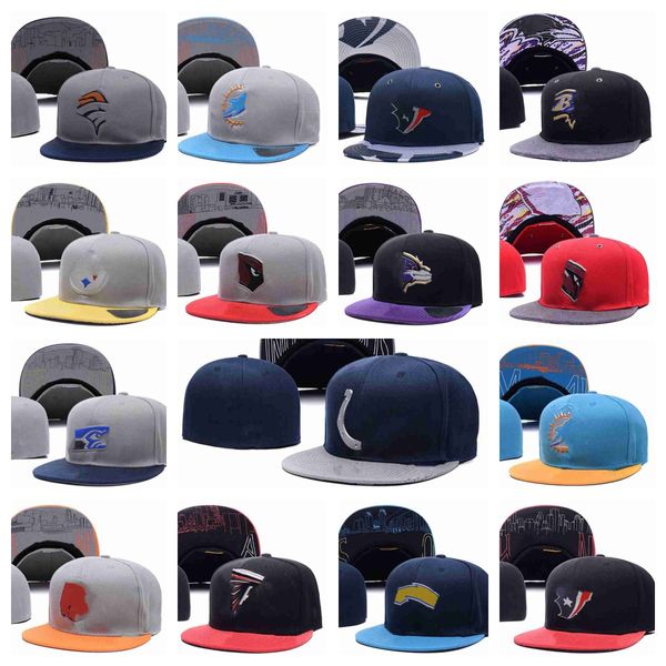 2023 Дизайнерские набранные шляпы Flat Ball Baskball Hat All Team Snapbacks Hat Вышивка регулируем