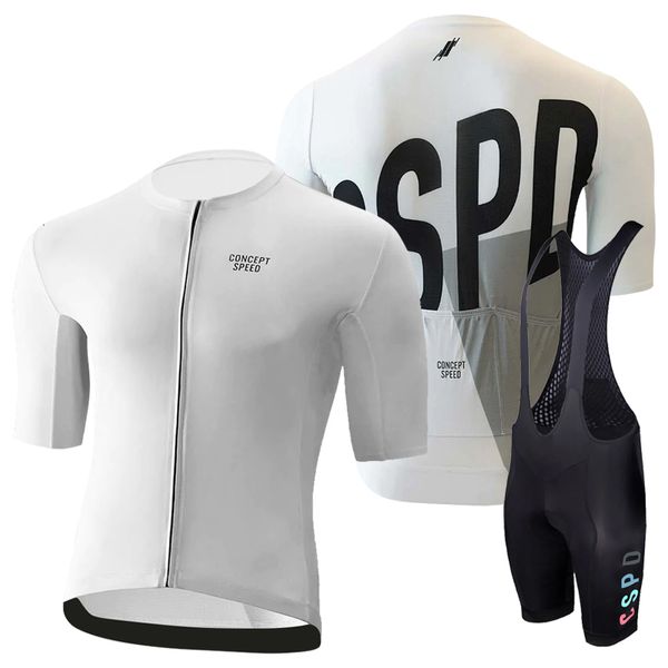 Велосипедные майки устанавливают CSPD Lycra Cycling Clothing Summer Mens Mens Outdoor Shortsleaved Concepttspeed Racingclub 230706