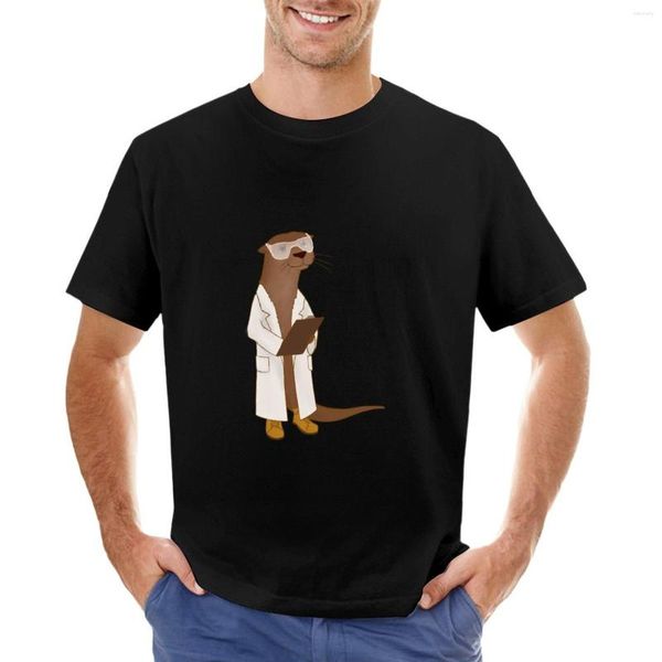 Polo Masculino Science Otter! T-Shirt Funny T Shirt Camisas Personalizadas Projete Suas Próprias Camisetas de Secagem Rápida para Homens