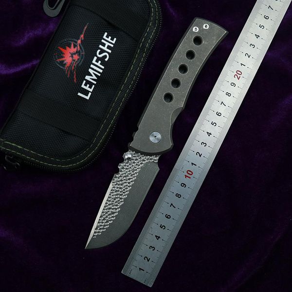 S35VN High Knife Flame Качество Chaves Survival Redencion Folding Blade YDC с анодированной титановой ручкой Tactical Samier HFPNW196Z