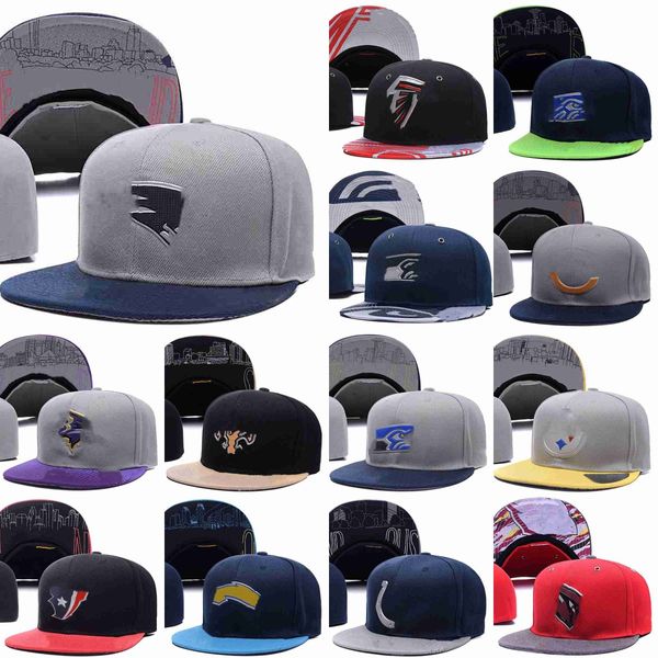 Diseñador de moda Sombreros ajustados Bola plana Sombrero de baskball todo el equipo Diseñador Snapbacks Sombrero Bordado Fútbol ajustable Baloncesto Gorras ajustadas Gorra deportiva de malla flexible