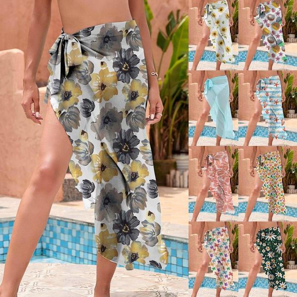 Costumi da bagno da donna Grembiule Europa e Stati Uniti Summer Long Skirt Beach Sun Cardigan Bikini