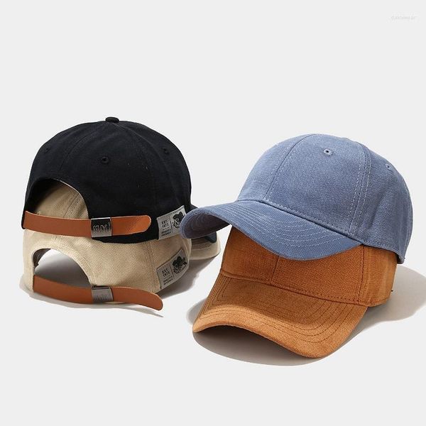 Ballkappen 2023 Ins Mode Kpop Hüte Für Männer Frauen Einstellbare Einfache Freizeit Baseball Solide Outdoor Sport Kappe Großhandel