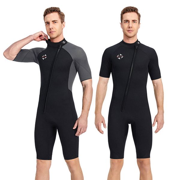 Swim Wear M Neopren-Neoprenanzug für Herren, einteiliger Anzug, warm halten, Surfen, Tauchen, Schnorcheln, Speerfischen, nasser Badeanzug, XS3XL 230706