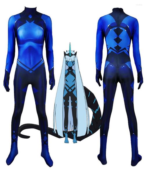 Thème Costume Klaxosaur Princesse Chérie Dans Le Franxx 001 Cosplay 3D Imprimer Lycra Zentai Halloween Catsuit Sur Mesure Body