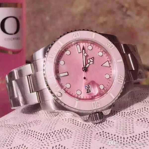 Relógios de pulso de diamante marca relógios suíços novos relógios de pulso de luxo moda rosa relógio de luxo automático movimento mecânico pulseira feminina masculina diamante wa yi-ukj7
