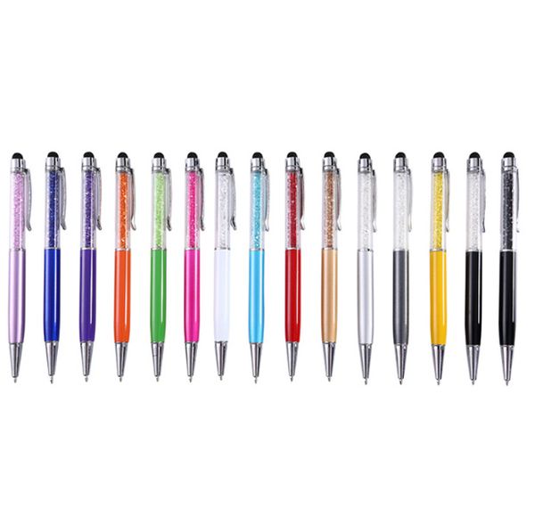 Penna a sfera in cristallo creativo a 24 colori Bling penna stilo pilota creativa per scrivere cancelleria regalo per studenti di scuola per ufficio JL1467