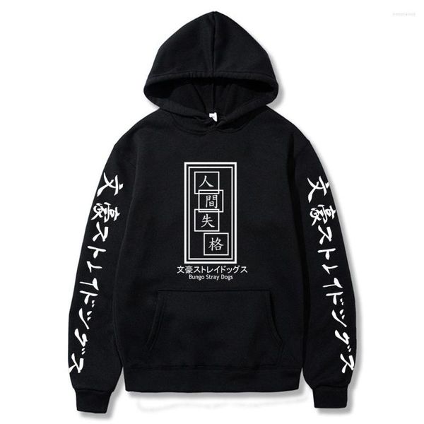 Erkek Hoodies Bungo Sokak Köpekleri Komik Harajuku Erkek Kadın Unisex Anime Sweatshirt 90s Hoody Erkek