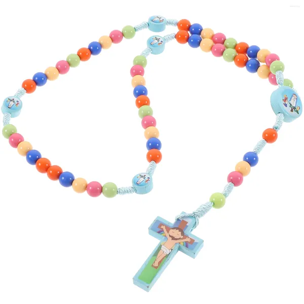 Anhänger Halsketten Kinder Halskette Kreuz Schmuck Herren Dekor Kunststoff Damen Mann Damen Schwarz Vintage