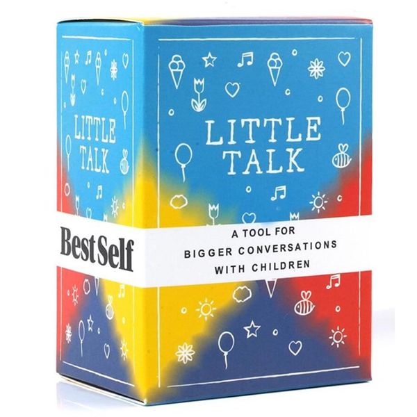 BestSelf Conversation Little Talk Deck-Kartenspiel für Kinder mit 150 Aufforderungen, ideales Must-have für das Klassenzimmer und Therapie-Tools