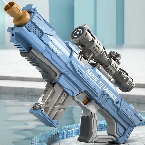 Brinquedos de armas Pistola de água elétrica automática completa Armas de imersão de água de alta capacidade Grande capacidade de verão Festa na piscina Praia Brinquedo ao ar livre para crianças 230705