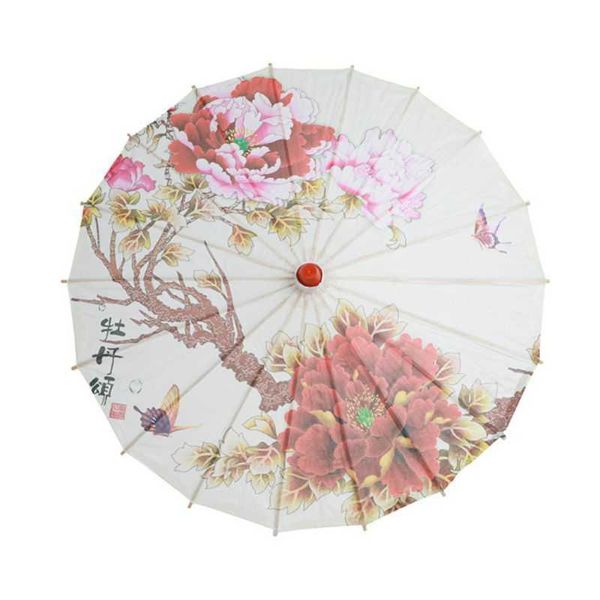 Ombrelli Ombrello in tessuto di seta Carta a olio artistica dipinta Ombrello tradizionale cinese Cosplay Foto Prop Ombrello da ballo