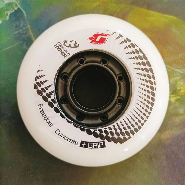 Pattini a rotelle in linea HyperG 84A Skate Wheels 4 o 8 pezzi GRIP Concrete Wheel Slalom Braking Skating Street Sliding Patines Tires 230706