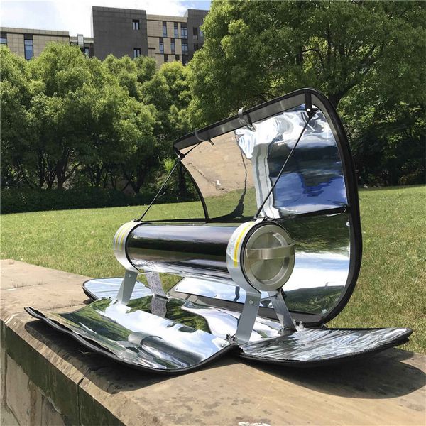 BBQ Grills Green Solar Grill Stand Swork Pilors Использование солнечного света для наружных барбекю для угля