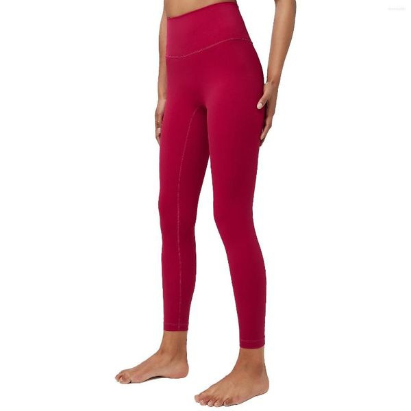 Calça feminina Maxdutti 2023 moda feminina confortável elástica cintura alta yoga com bolsos legging esportiva skinny sólida para academia