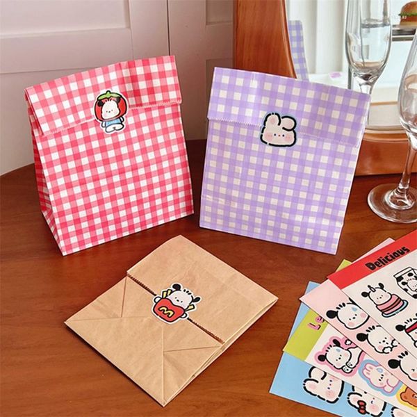 Embalagem para presente Kawaii Scrapbooking Papelaria Adesivos Bonitos Desenhos Animados Cachorros Envelope Etiqueta de Selagem Personalizada Decoração para Pequenas Empresas