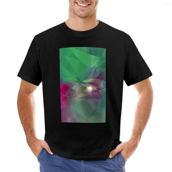 Camiseta polo masculina verde abstrata simples roupas de verão camisetas masculinas altas