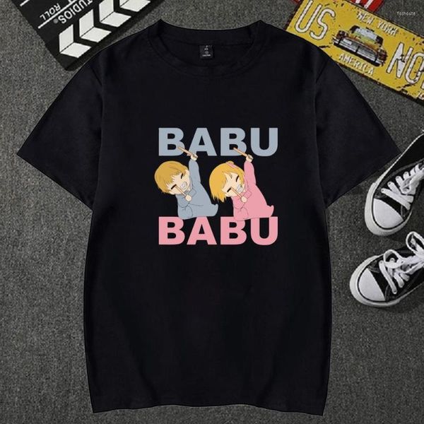 Erkekler tişörtler babu oshi no ko bebekler tshirt moda kadın üstleri tee rahat bayanlar grafik sevimli tişört Camisetas