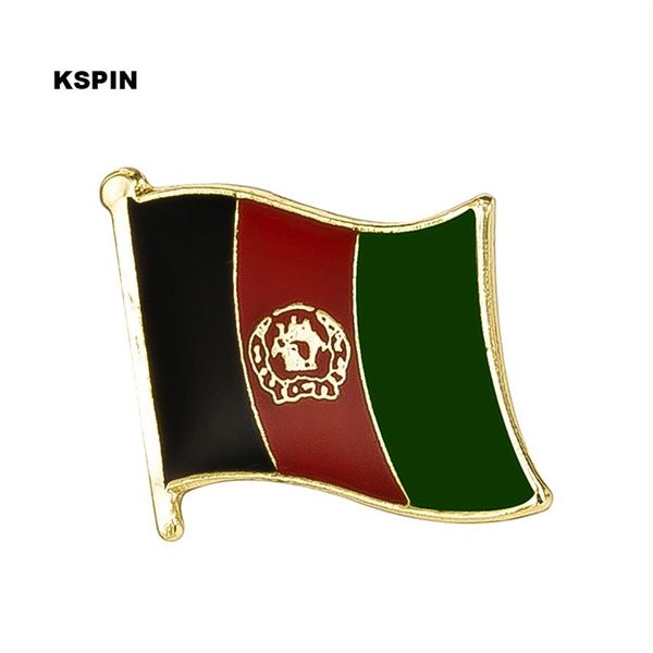 Afghanistan-Flagge aus Metall, Anstecknadel, KS-0003217F