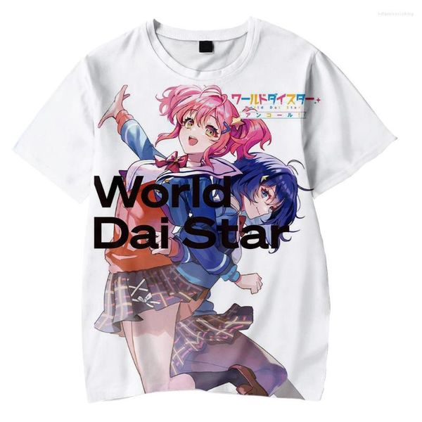 Magliette da uomo World Dai Star 3D T-shirt a maniche corte Donna Uomo Anime Fashion Summer Tee