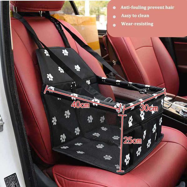 Домашние животные автомобильные перевозчики крышка защиты безопасности гамак складной корзин для питомца водонепроницаемый кровать для собак сумки HKD230706